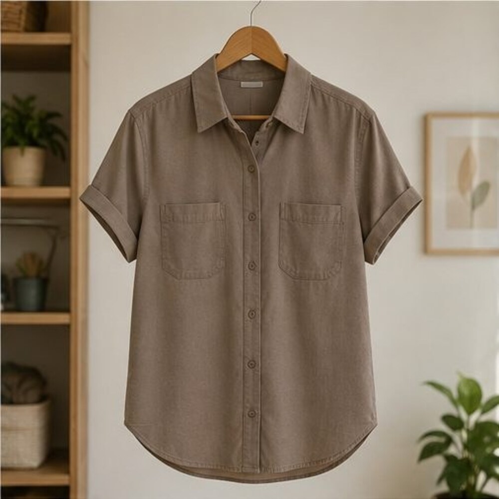 Taupe Utility Pocket Shirt
